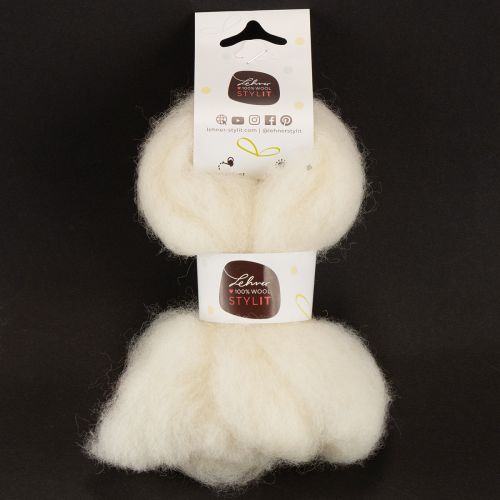 Prodotto Nastro di lana bianca, 2 m, lana decorativa per lavori artigianali e confezioni