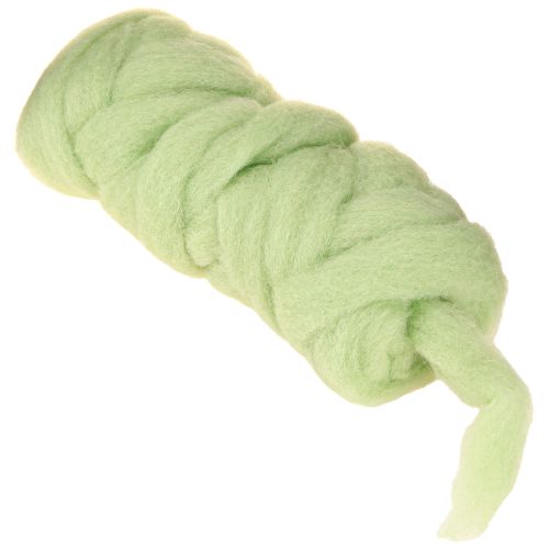 Prodotto Cordone di lana cordone di feltro fusibile di lana verde chiaro Ø4–5cm 10m