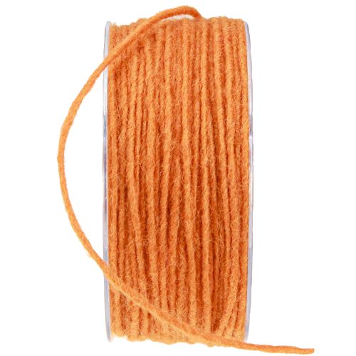 Prodotto Cordone di lana arancione 3 mm 100 m