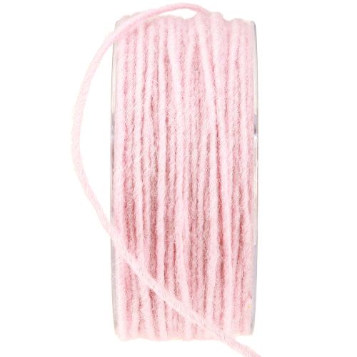 Prodotto Cordone di lana rosa 3 mm 100 m