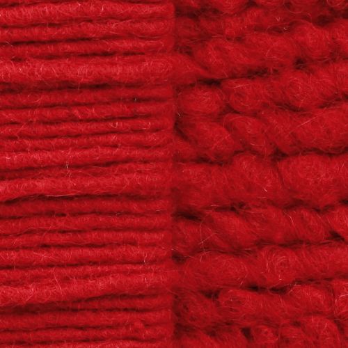 Prodotto Corda di lana rossa Feltro Stoppino Filo Pile L7m Set 2 pezzi