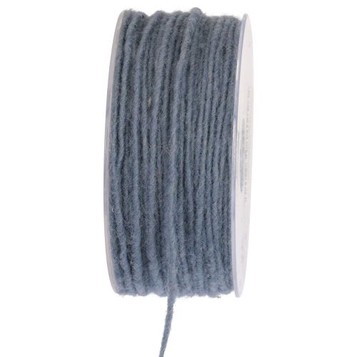 Prodotto Filo di stoppino cordone di lana cordone di feltro blu grigio Ø3mm 100m