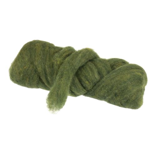 Floristik24 Cordone di lana cordone di feltro di lana verde scuro Ø2cm 10m