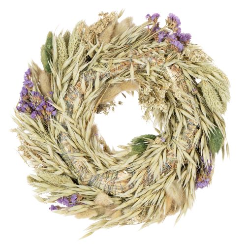 Prodotto Ghirlanda di fiori secchi per primavera ed estate, per tavolo e porta d'ingresso, per occasioni speciali con accenti di colore, 26 cm