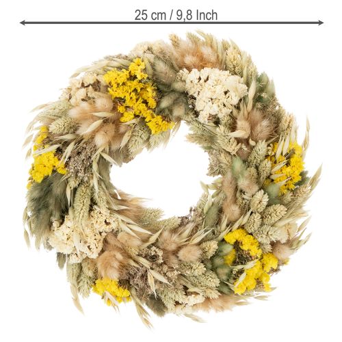 Prodotto Ghirlanda di fiori secchi, decorazione naturale per tavolo, soggiorno e corridoio, 25 cm
