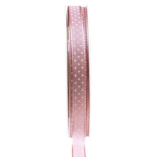 Nastro regalo nastro decorativo punteggiato rosa antico 10 mm 25 m