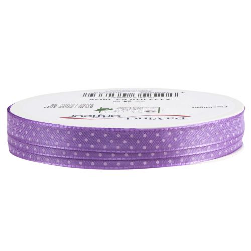 Prodotto Nastro regalo nastro decorativo punteggiato viola 10 mm 25 m