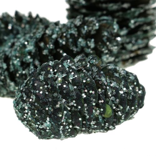 Floristik24 Coni mix verde ghiacciato 200g