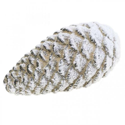 Coni decorativi grandi da appendere Coni di neve artificiale 23 cm