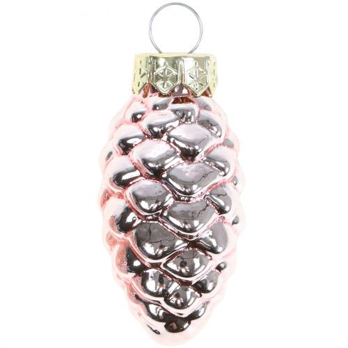 Prodotto Mix di coni in vetro rosa 5 cm 14 pz