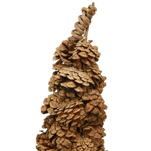Floristik24 Decorazione a cono per albero di Natale, naturale, 14×50cm