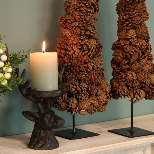 Prodotto Decorazione a cono per albero di Natale, naturale, 14×50cm