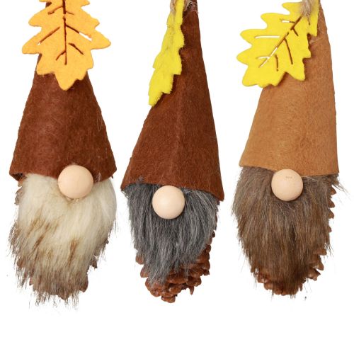 Prodotto Ciondolo gnomo cono decorazione gnomo gnomo autunnale H10cm 6 pz