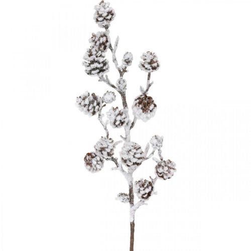 Prodotto Ramo di Natale ramo decorativo ramo di cono innevato 72 cm