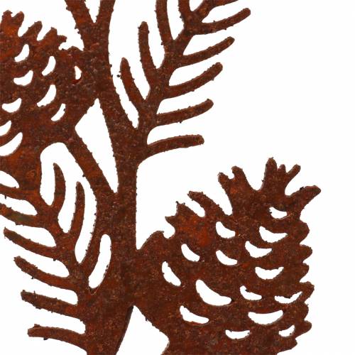 Floristik24 Spina da giardino cono ramo inox metallo H40 cm 4pz
