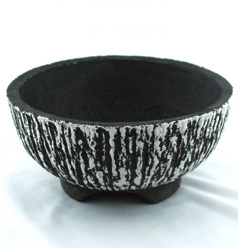 Floristik24 Ciotola in cemento rotonda Ø30cm corteccia