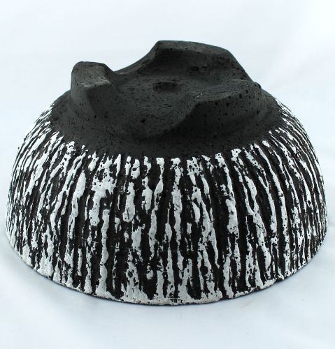 Floristik24 Ciotola in cemento rotonda Ø30cm corteccia