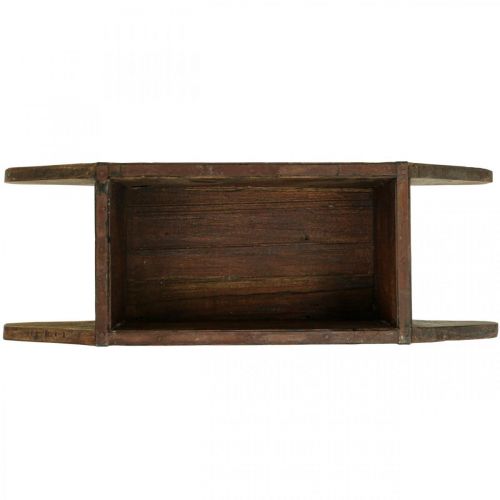 Prodotto Fioriera vintage in legno a forma di mattone in legno 42×14,5 cm