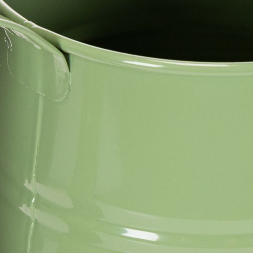 Annaffiatoio vintage in metallo per interni, verde menta, 1,7 l, vaso decorativo, design retrò, H23 cm | Floristik24.it