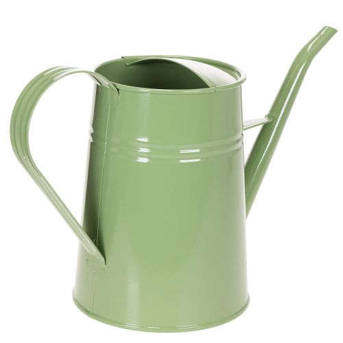 Annaffiatoio vintage in metallo per interni, verde menta, 1,7 l, vaso decorativo, design retrò, H23 cm | Floristik24.it