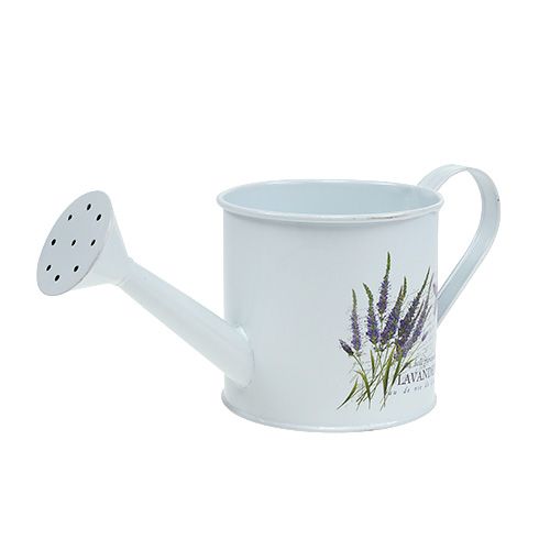 Floristik24 Annaffiatoio in zinco Ø10,5cm H10cm con lavanda