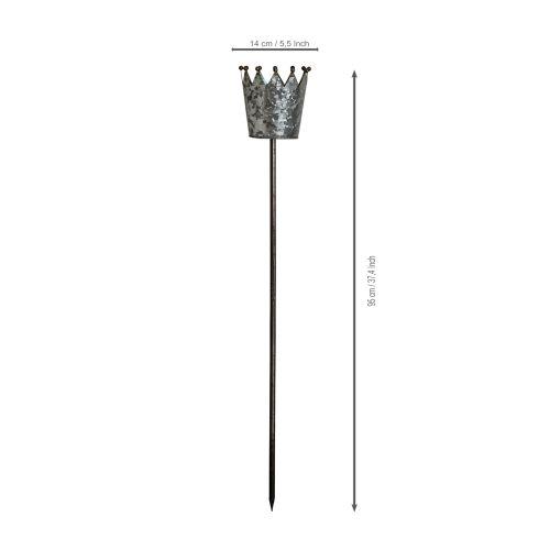 Corona decorativa dall'aspetto anticato per aiuola o vaso di fiori, 95 cm | Floristik24.it