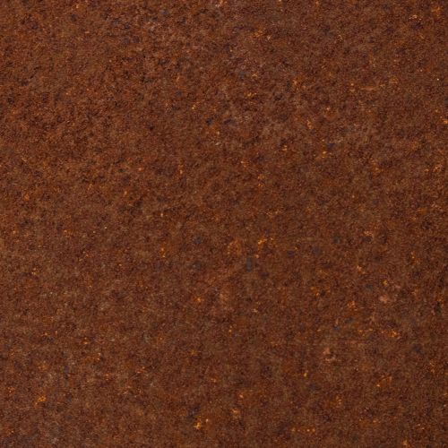 Prodotto Elemento decorativo a sfera color ruggine per un design rustico da giardino, 14 cm, 2 pezzi