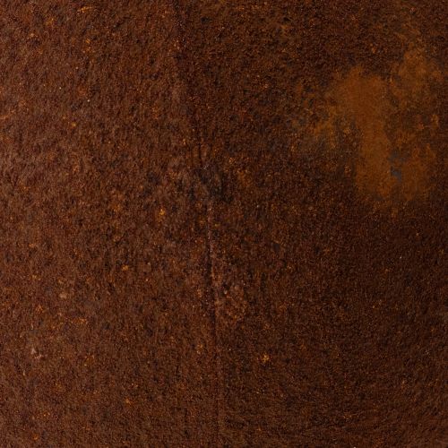 Prodotto Elemento decorativo a sfera color ruggine per un design rustico da giardino, 14 cm, 2 pezzi