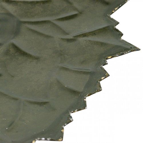 Prodotto Ciotola decorativa in metallo con foglie autunnali Ø33/40cm set di 2