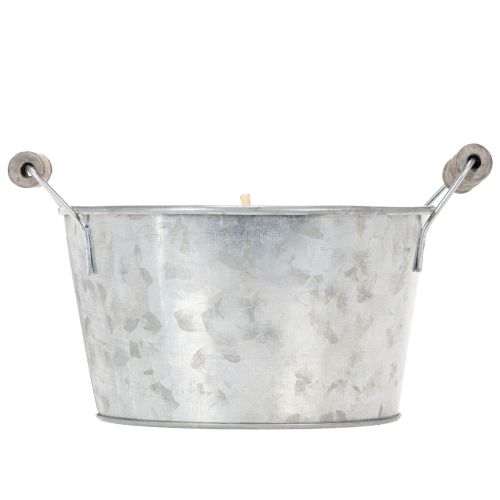 Prodotto Candela profumata alla citronella per esterni in secchiello: illuminazione d'atmosfera e repellente per insetti, 15 cm