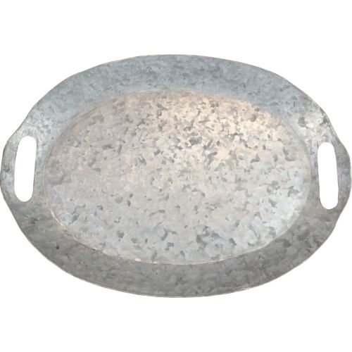 Prodotto Vassoio decorativo vassoio ovale in metallo vassoio in zinco 47×34×3 cm