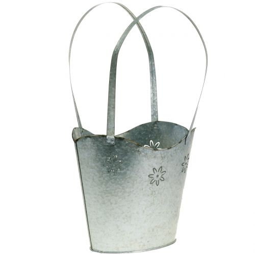 Floristik24 Fioriera in zinco H36cm