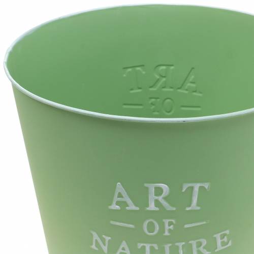 Prodotto Vaso da fiori in zinco Art of Nature verde menta Ø17,5 cm H15 cm
