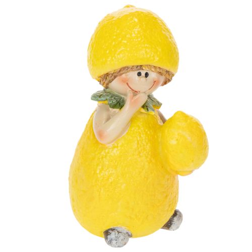Statuette di bambini a forma di limone, dolci decorazioni da tavola estive in stile vintage, per soggiorni e balconi, 9 cm, 3 pezzi