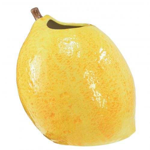 Vaso limone vaso in ceramica giallo limone mediterraneo H19cm