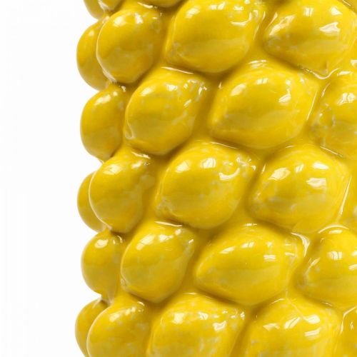 Prodotto Vaso limone vaso giallo limone decoro estivo Ø15cm H30cm