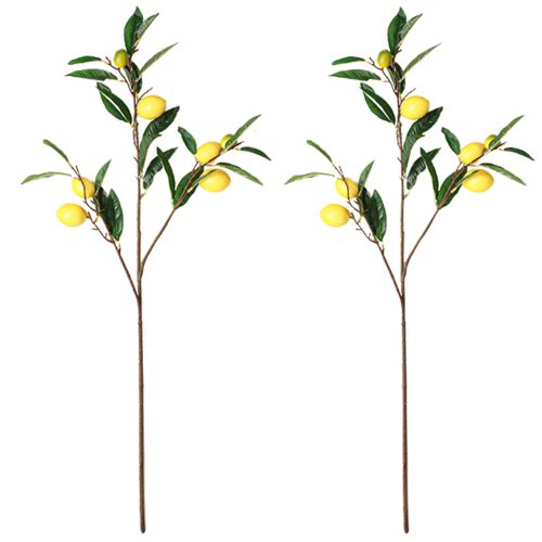 Prodotto Ramo di limone artificiale Ramo di limone artificiale 91 cm 2 pezzi