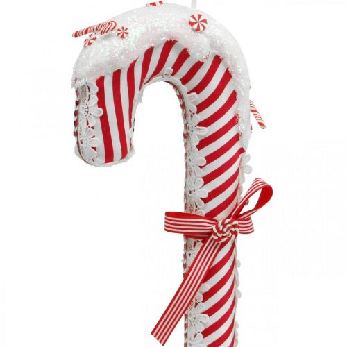 Floristik24 Bastoncino Di Zucchero Deco Grande Natale Rosso Bianco A Righe H36cm