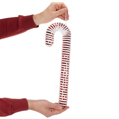 Decorazione natalizia artificiale a forma di bastoncino di zucchero XL, 40 cm | Floristik24.it