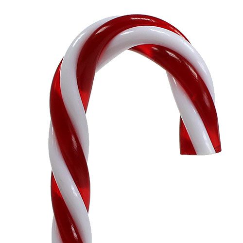 Floristik24 Bastoncino di zucchero rosso, bianco 7,5 cm 6 pezzi