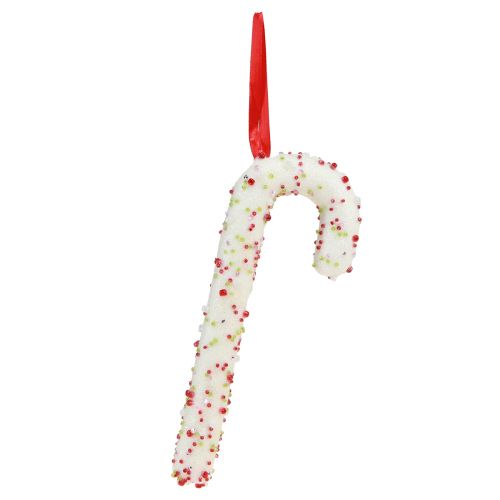 Prodotto Decorazione bastoncino di zucchero da appendere in bianco, colorato, H20cm, 6 pezzi
