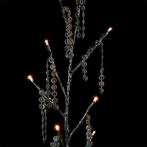 Prodotto Ramo argento con diamanti LED 75cm set di 2