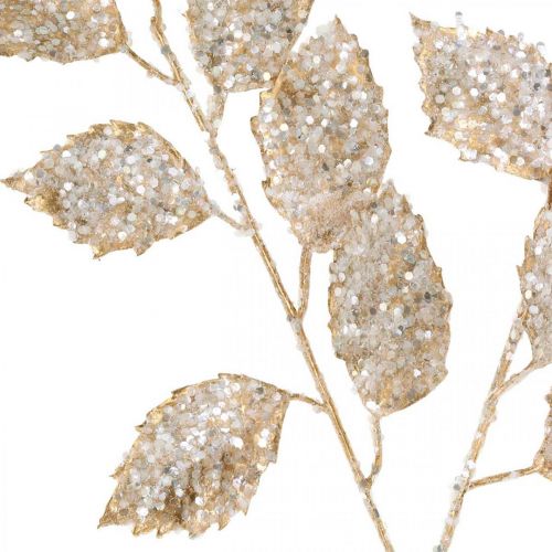 Floristik24 Ramo decorativo oro e glitter Ramo decorativo natalizio glitter 65cm