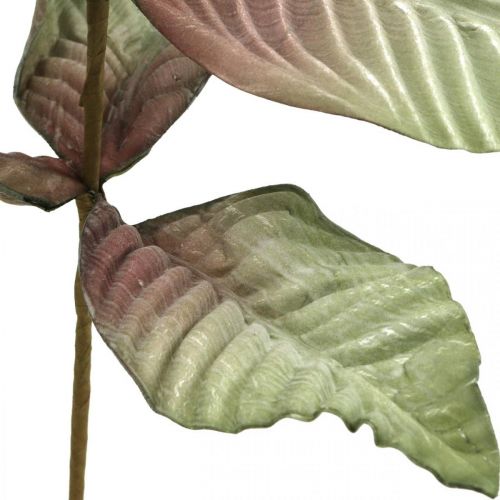 Prodotto Ramo decorativo per piante artificiali verde rosso marrone schiuma H68cm