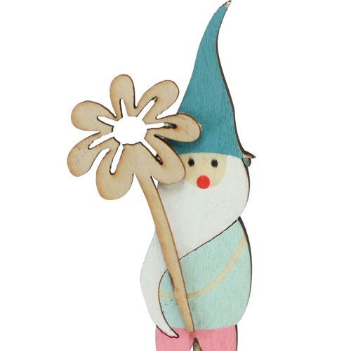 Prodotto Decorazione nana con fiore spina fiore legno 4×10,5 cm 12pz