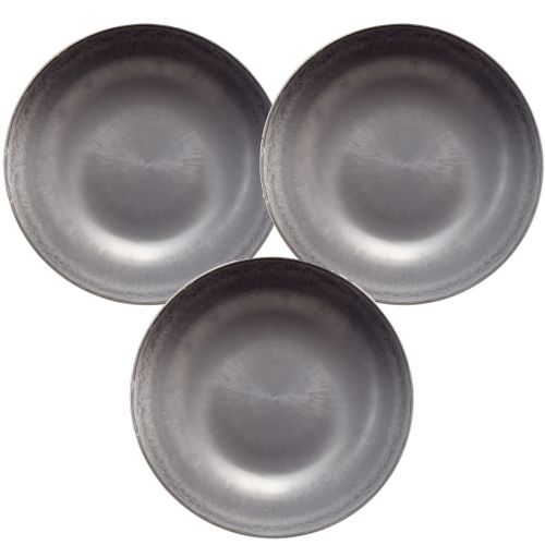 Prodotto Elegante ciotola grigio opaco 37 cm - superficie strutturata, versatile per la decorazione - 3 pezzi