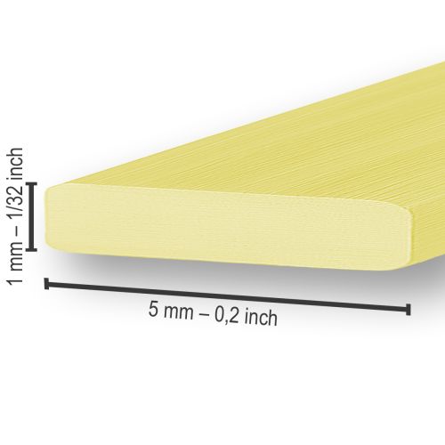 Prodotto Filo piatto alluminio oro 5mm 10m