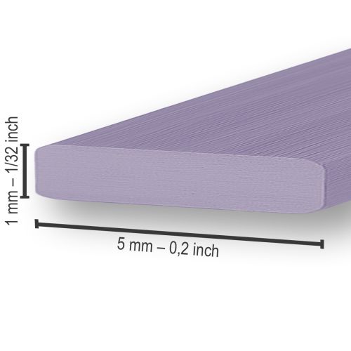 Prodotto Filo piatto in alluminio lavanda 5mm 10m