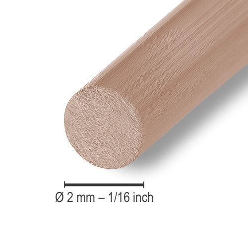 Prodotto Filo di alluminio Ø2mm filo di alluminio filo artigianale marrone chiaro 500g 60m