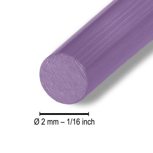 Prodotto Filo di alluminio viola Ø2mm filo per gioielli lavanda rotondo 500g 60m